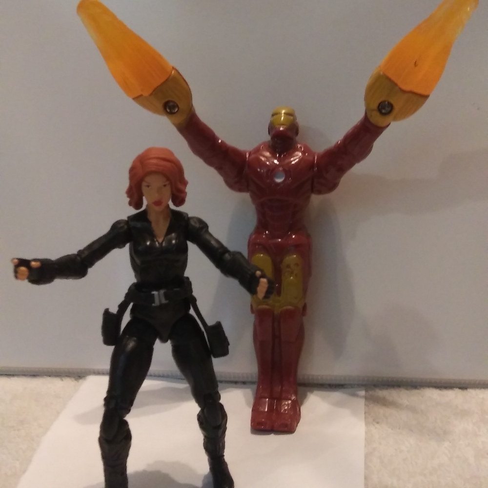 Marvel Avengers lot,2011 Movie Series #14 Grapple Blast Black Widow Hasbro 3.75